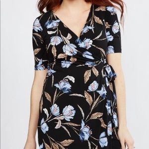 Motherhood Maternity Surplice Dress